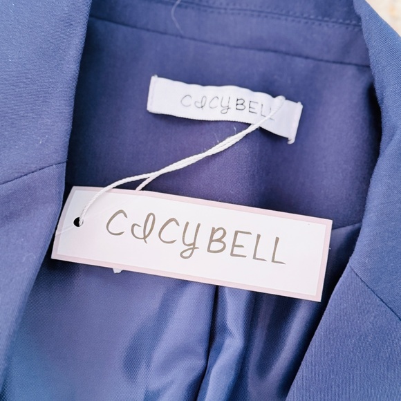 CICY BELL | Casual Work Blazer in Navy, Size Small - Picture 3 of 5